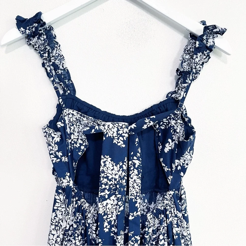 Abercrombie & Fitch Blue Floral Maxi Dress